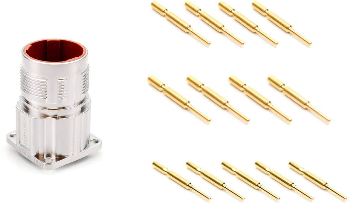 Amphenol-C091 31D008 102 4 Steckverbinder, rund Conn M16 Circular SKT 8 POS Solder ST Cable Mount 8 Terminal 1 Port Box