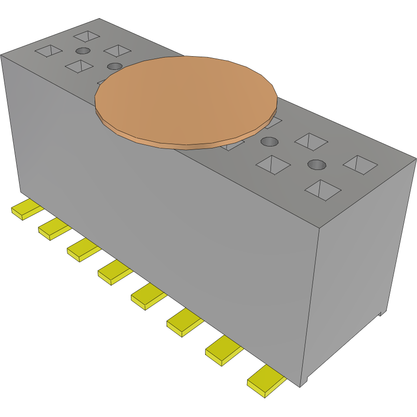 Samtec-FLE-108-01-G-DV-A-K Steckverbinderleisten und Leiterplattenbuchsen Conn Socket Strip SKT 16 POS 1.27mm Solder ST SMD Tube