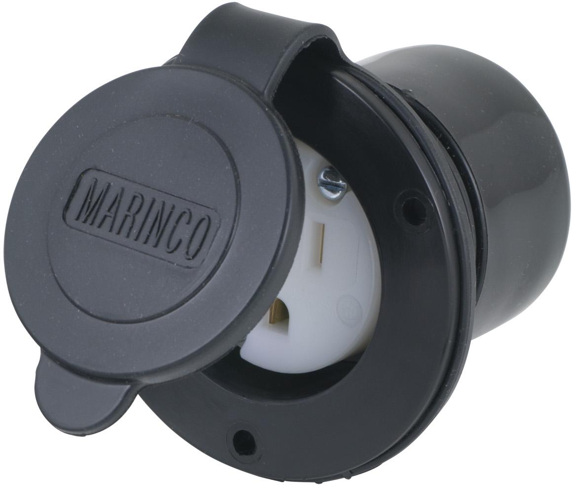 Marinco-5279DRO 电源连接器 15A 125V 2P 3W SB DUST RESISTANT OUTLET