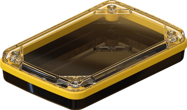 Serpac Electronic Enclosures-CX63D-CLBK-A-YL Kästen, Gehäuse und Gestelle Black Polycarbonate Waterproof Pocket Enclosure with Yellow Seal	 <h4><strong>CALIFORNIA&nbsp;PROPOSITION</strong> ⚠️<strong>65&nbsp;WARNING</strong>⚠️</h4>