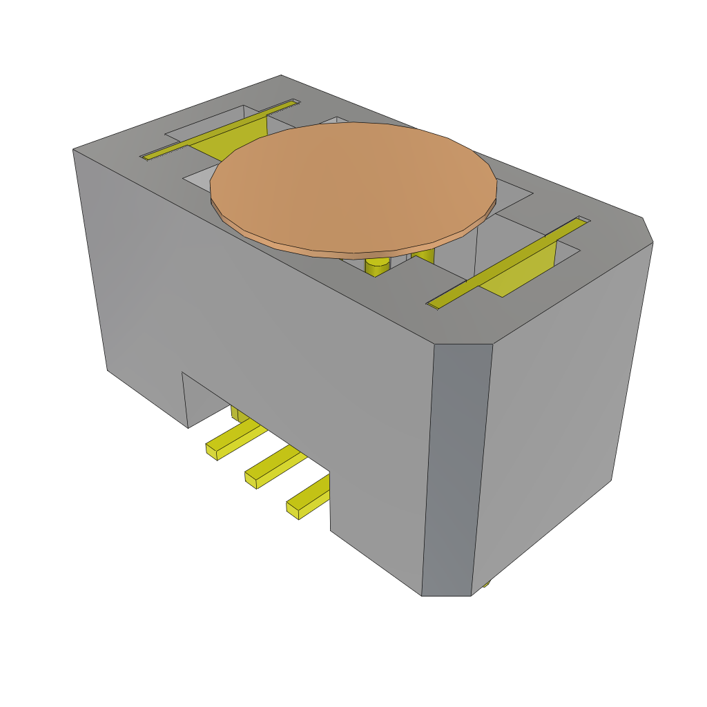 Samtec-TFM-103-02-S-D-WT-K 连接器插头及 PCB 插座 Conn Shrouded Header (4 Sides) HDR 6 POS 1.27mm Solder ST Top Entry SMD TIGER EYE™ Tube