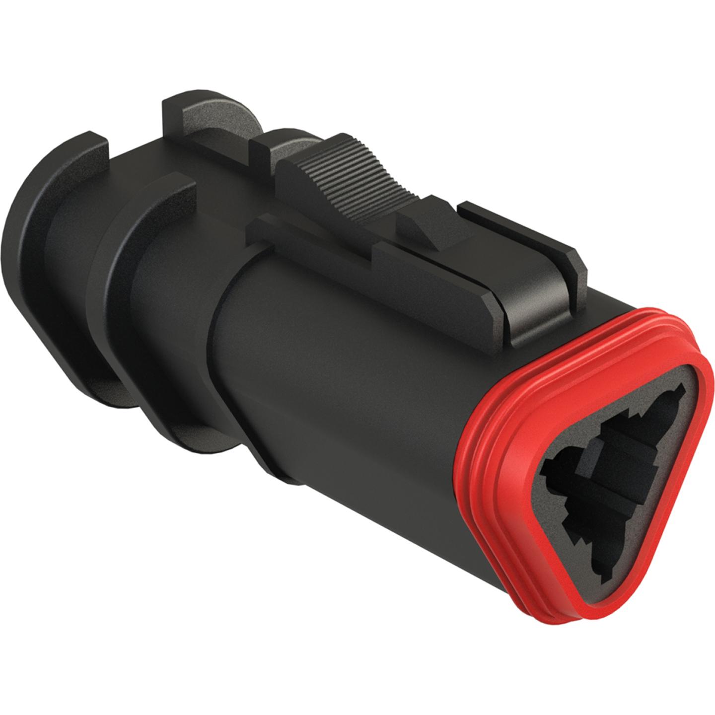 Amphenol-AT06-3S-OMBLK Custodia filo connettore dedicato Conn Housing PL 3 POS Crimp ST Cable Mount Black