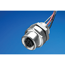 Molex-1200705210 Connettore circolare Conn M12 Circular SKT 8 POS Solder ST Thru-Hole 8 Terminal 1 Port Micro-Change®