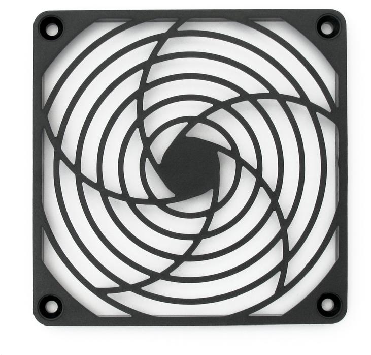 GardTec-SC120-P10 Thermal Management Accessories Thrml Mgmt Access Fan Guard 120mm Black Plastic