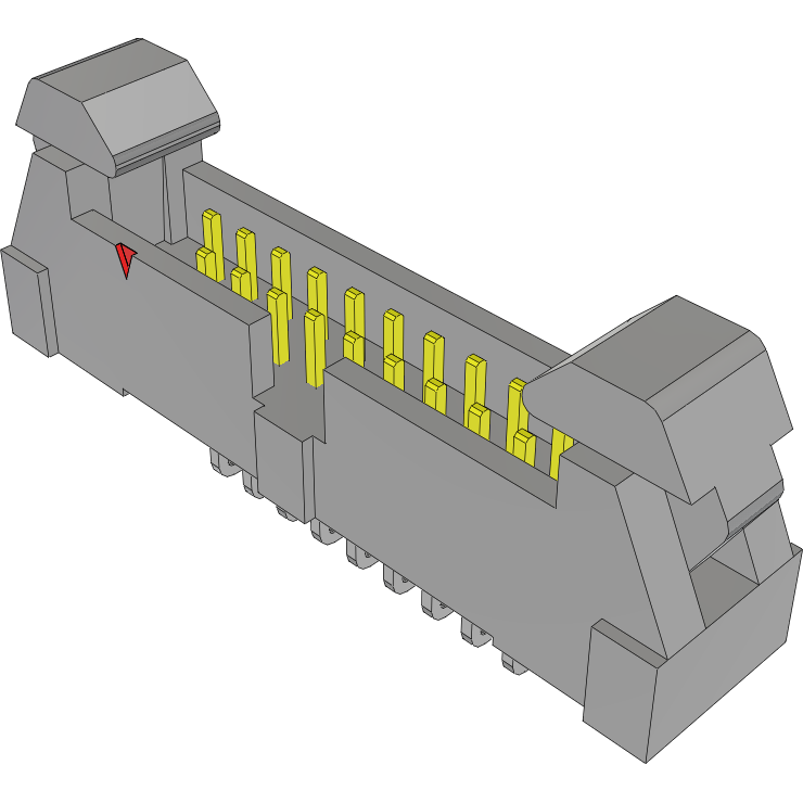 Samtec-EHT-110-01-S-D-RA-01 Connector Headers and PCB Receptacles Conn Ejector Header HDR 20 POS 2mm Solder RA Side Entry Thru-Hole Tube