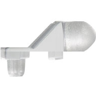 Bivar-SLP3-200-150-F LED-Lichtleiter LED Light Pipe Round Right Angle Clear Rigid Bag