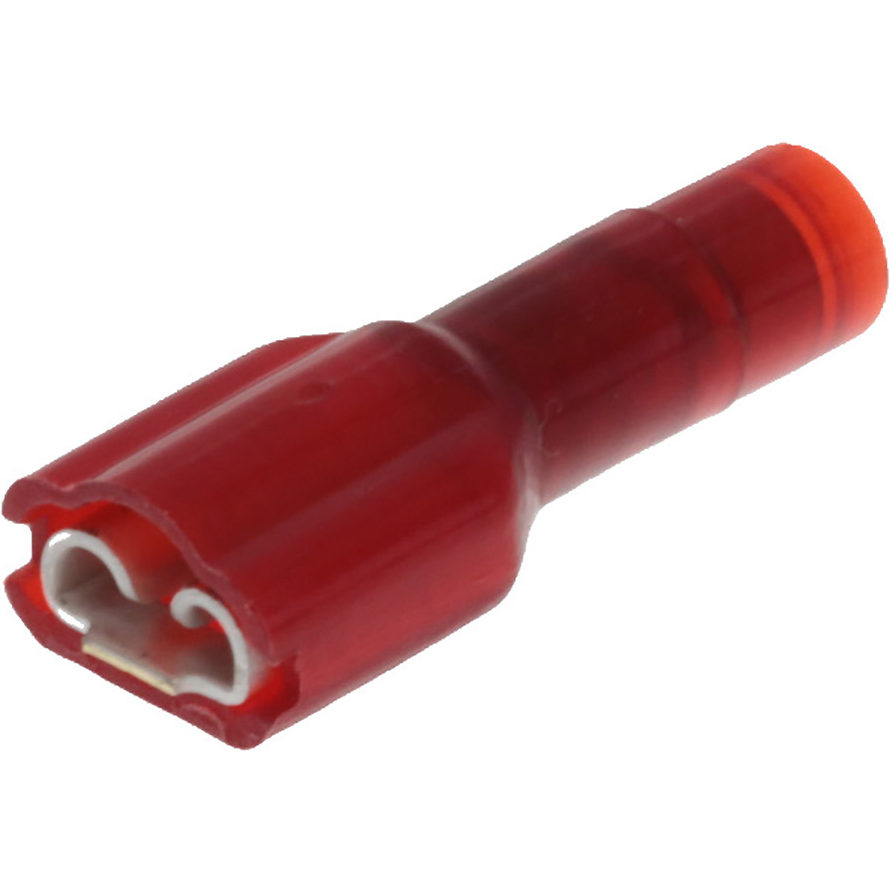 Molex-19002-0007 连接器端子 Quick Disconnect Terminal 18-22AWG Brass Red F 20.3mm Tin Avikrimp™ T/R
