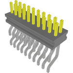 Conn Micro Terminal Strip HDR 20 POS 1mm Solder RA Side Entry SMD Tube