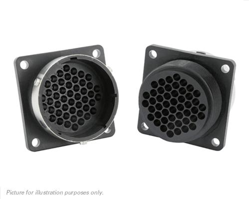 SOURIAU-UTG02448P Connecteur circulaire Conn Circular PIN 48 POS Crimp ST Wall Mount 48 Terminal 1 Port Bag