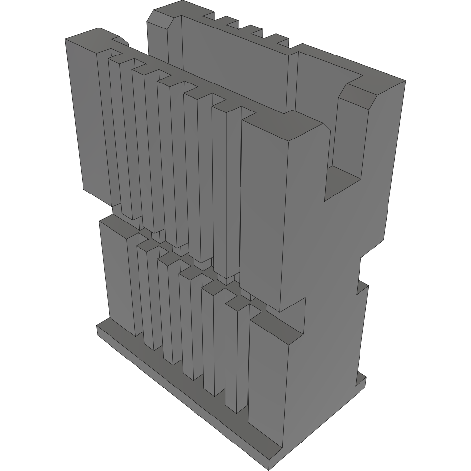 Samtec-TSDF-06-D-S Carcaza de cables discretos de conector Conn Housing RCP 12 POS 1.27mm Crimp ST Cable Mount Black TIGER EYE™ Bag