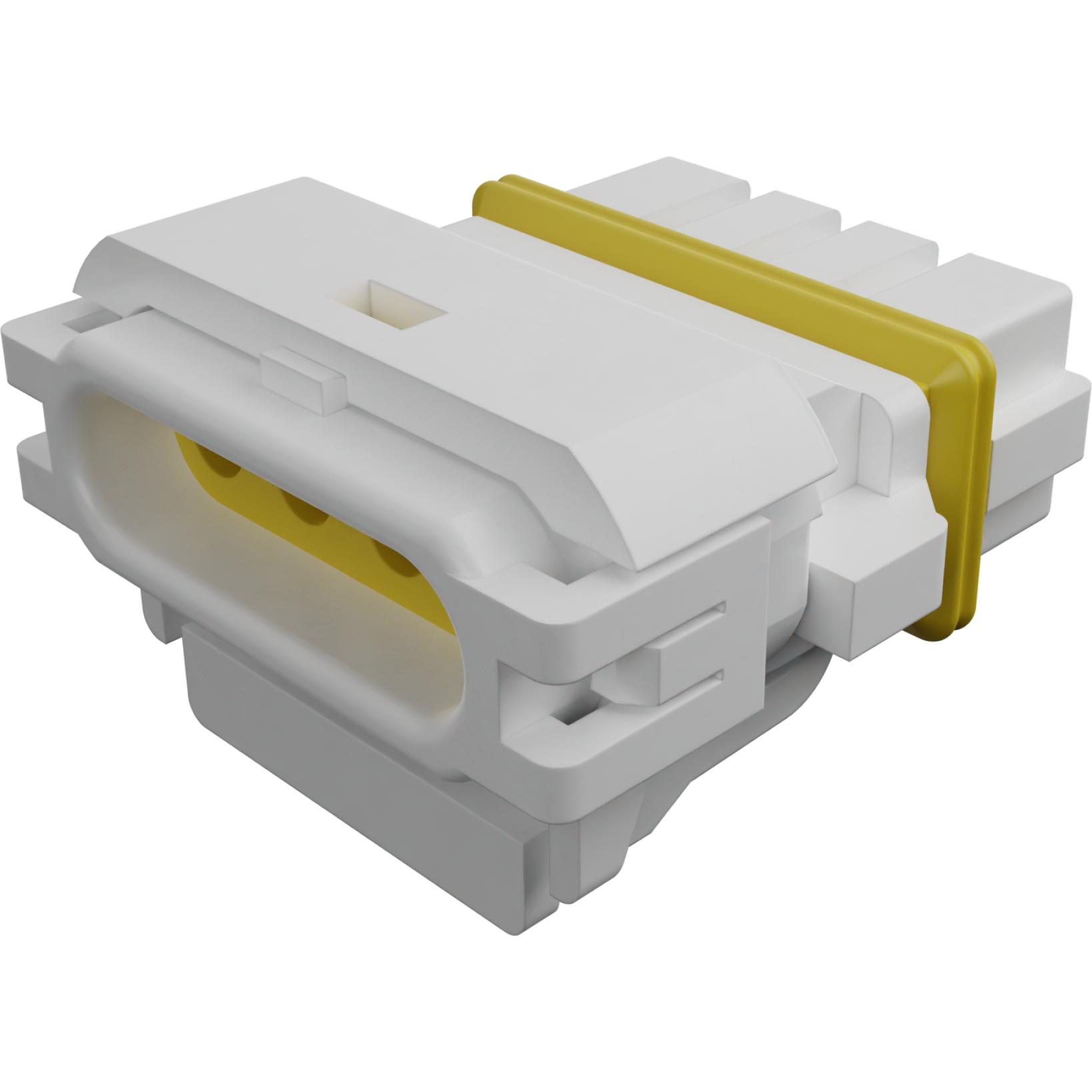 Molex-521170410 Einzeladersteckverbinder, Gehäuse Conn Housing RCP 4 POS 2.5mm Crimp ST Cable Mount White Mizu-P25™ Tray