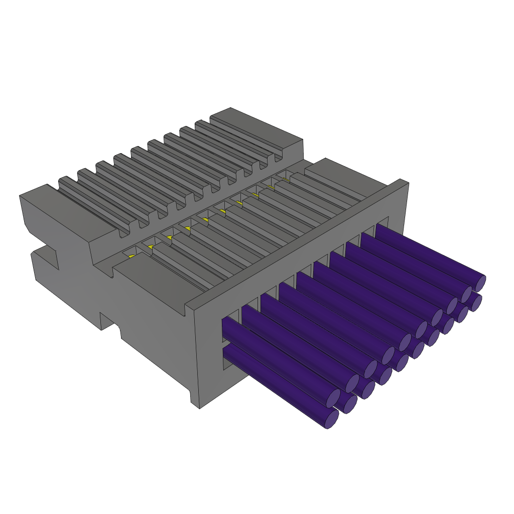 Samtec-TFSD-10-28C-G-11.81-SL Assemblage de câble autre Cable Assembly Discrete Wire 0.299m 28AWG Terminal Strip 20 POS HDR Crimp Layer