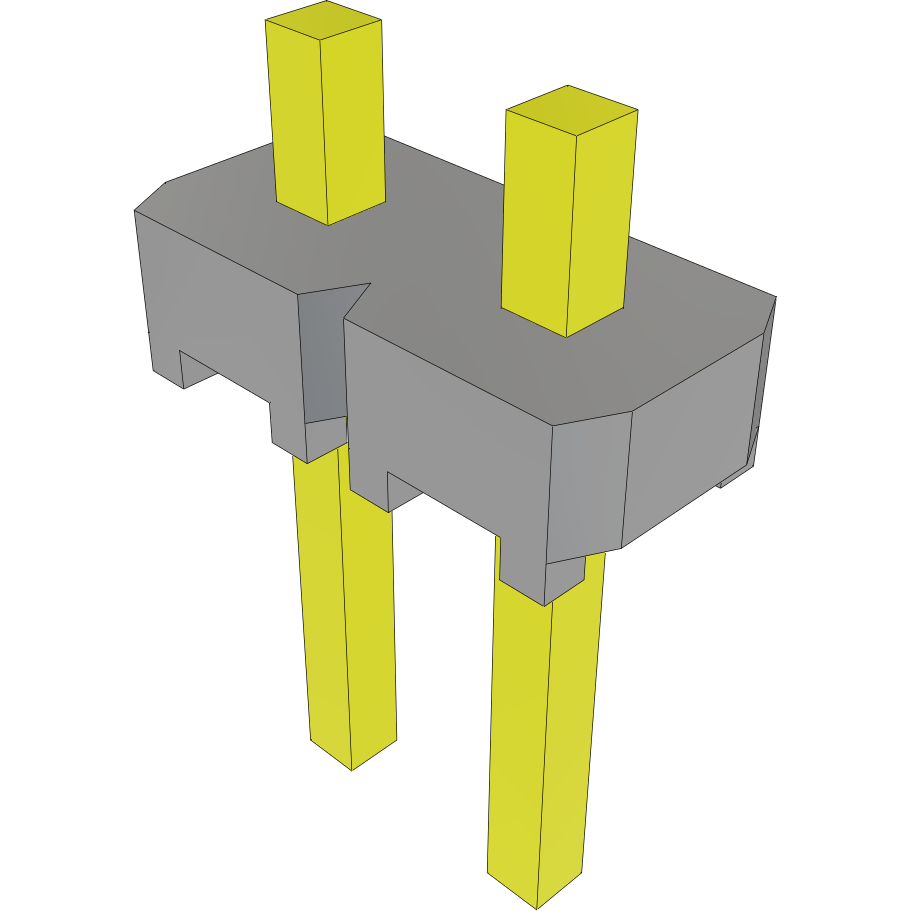 Samtec-MTLW-102-06-G-S-060 Steckverbinderleisten und Leiterplattenbuchsen Conn Unshrouded Header HDR 2 POS 2.54mm Solder ST Top Entry Thru-Hole Bulk