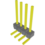 Conn Unshrouded Header HDR 4 POS 2.54mm Solder RA Side Entry Thru-Hole Bulk