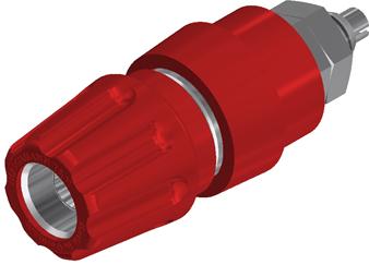 SKS Kontakttechnik-PKNI 10 B RED Equipo de prueba electrónico del conector Conn Binding Post F 1 POS Screw ST Panel Mount 1 Port