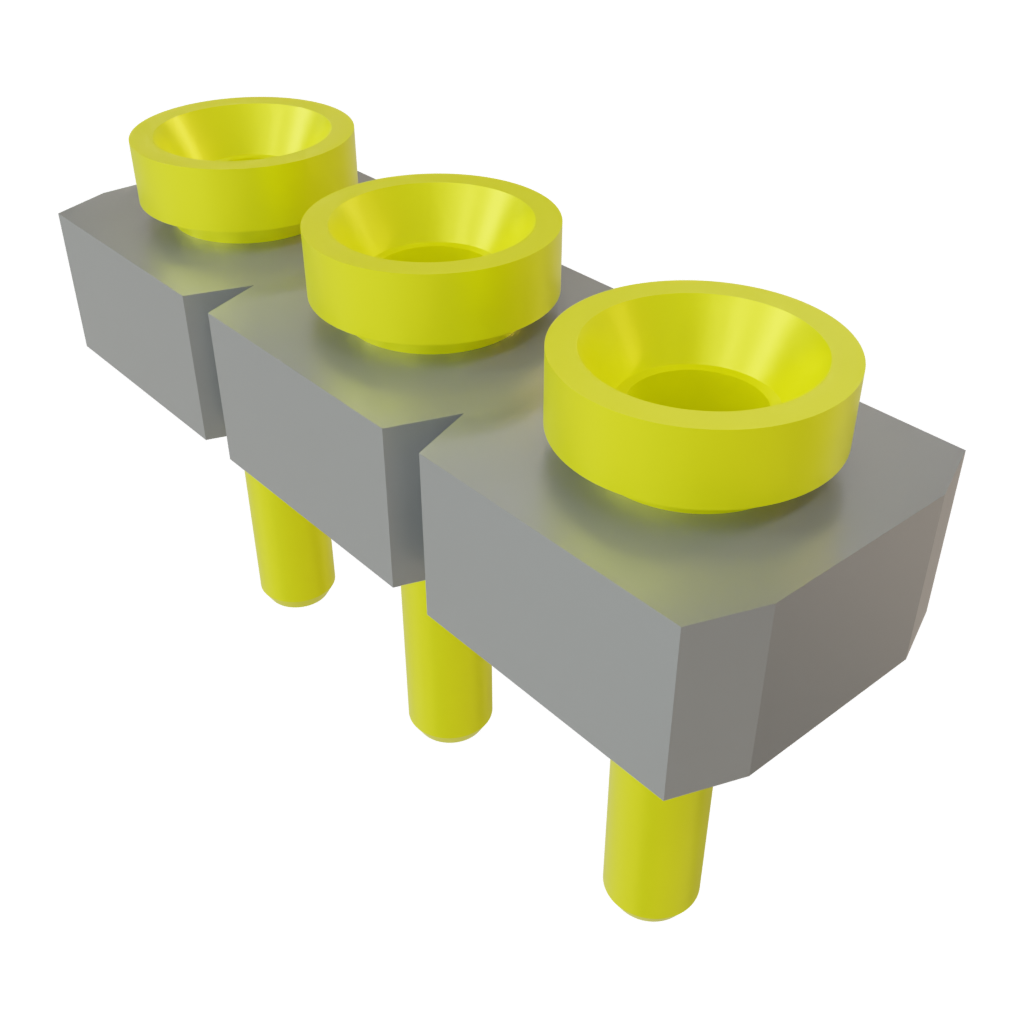 Samtec-SL-103-T-12 Connector Headers and PCB Receptacles Conn Socket Strip SKT 3 POS 2.54mm Solder ST Top Entry Thru-Hole Bulk