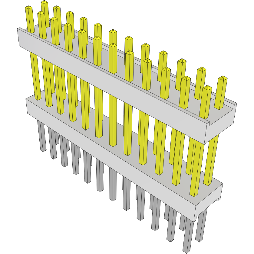 Samtec-HW-12-11-SM-D-530-279 连接器插头及 PCB 插座 Conn Board Stacker HDR 24 POS 2.54mm Solder ST Top Entry Thru-Hole Bulk