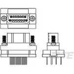 Conn D-Subminiature M 25 POS 0.64mm Solder ST Thru-Hole