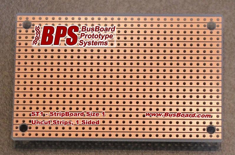 BusBoard Prototype Systems-ST1 null FR4 General Purpose PCB Board with Stripboard