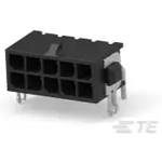 Conn Shrouded Header (4 Sides) HDR 10Power POS 3mm Solder RA Thru-Hole Tray