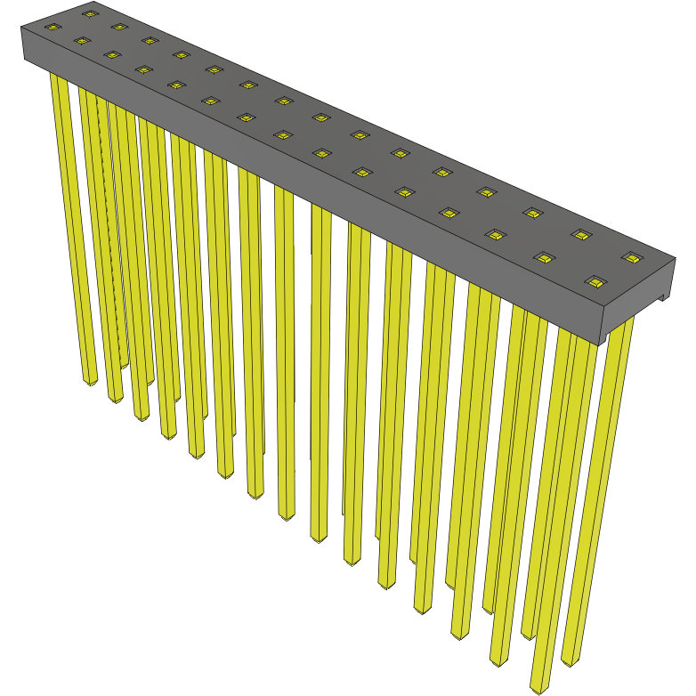 Samtec-MTMM-115-14-H-D-000 Cabezales del conector y receptáculos PCB Conn Unshrouded Header HDR 30 POS 2mm Solder ST Top Entry Thru-Hole Bulk