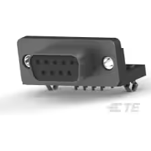 TE Connectivity-747844-4 Connector D-Subminiature Conn D-Sub SKT 9 POS 1.37mm Solder RA Thru-Hole 9 Terminal 1 Port Tray