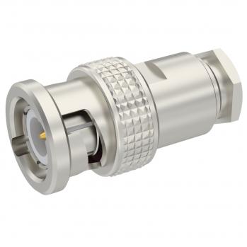 Radiall-R141007000 RF-Steckverbinder Conn BNC 0Hz to 4GHz 50Ohm Clamp ST Cable Mount PL Gold Over Nickel