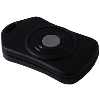CamdenBoss Ltd-2955-20R-1 箱、罩及架 Black Acrylonitrile Butadiene Styrene Round Keyfob With Button Enclosure