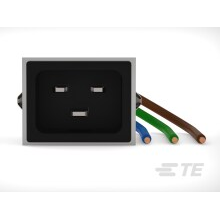 TE Connectivity-6-1609152-6 Power Entry Modules Power Entry Module EMI 50Hz/60Hz 20A 250VAC Wire Lead Panel Mount