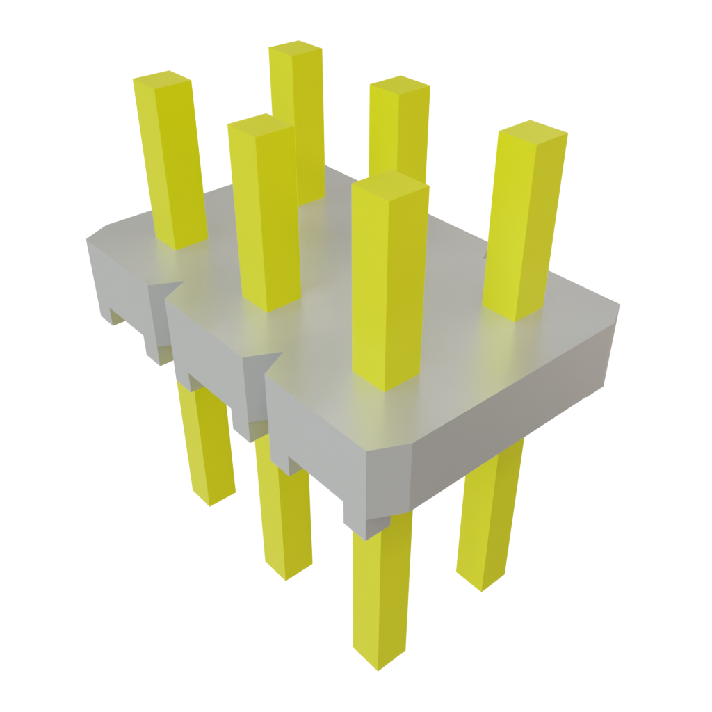 Samtec-TLW-103-05-G-D Connector Headers and PCB Receptacles Conn Unshrouded Header HDR 6 POS 2.54mm Solder ST Top Entry Thru-Hole Bulk