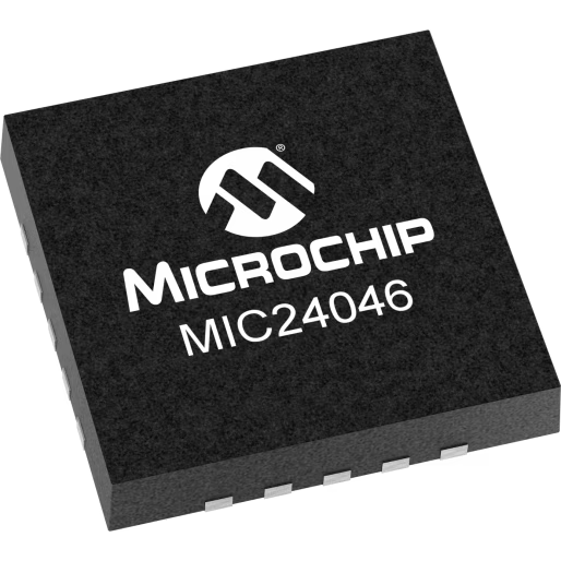 Microchip Technology-MIC24046YFL-TR Convertitore da DC a DC e chip regolatore di commutazione Conv DC-DC 4.5V to 19V Synchronous Step Down Single-Out 0.7V/0.8V/0.9V/1V/1.2V/1.5V/1.8V/2.5V/3.3V 5A 20-Pin QFN EP T/R