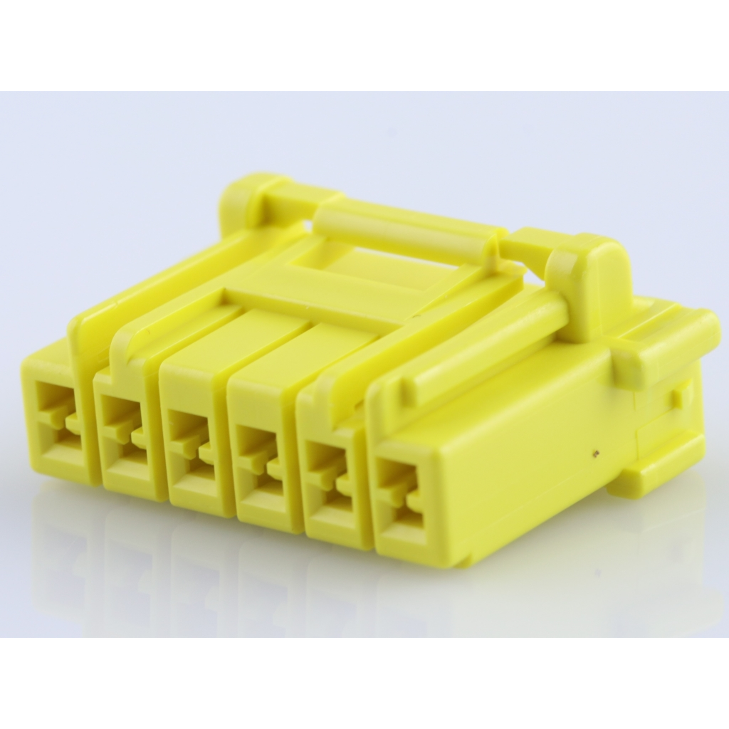 Molex-5046930603 Einzeladersteckverbinder, Gehäuse Conn Housing F 6 POS 3.3mm Crimp ST Cable Mount Yellow Bag
