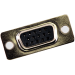 Conn High Density D-Sub F 15 POS 1.98mm Solder Cup ST Panel Mount 15 Terminal 1 Port Tray