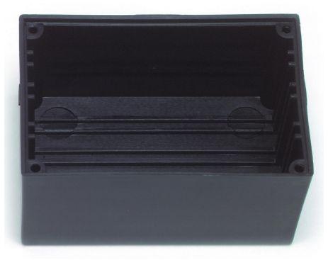 Pomona Electronics-3850-6 Cajas, compartimentos y anaqueles Blue Thermoplastic Box With Card Guides and Cover