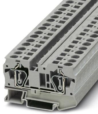 PHOENIX CONTACT-3031487 Steckverbinder, Klemmenblöcke Conn Feed-Through Terminal Block F 2 POS Spring Cage ST T DIN Rail 41A