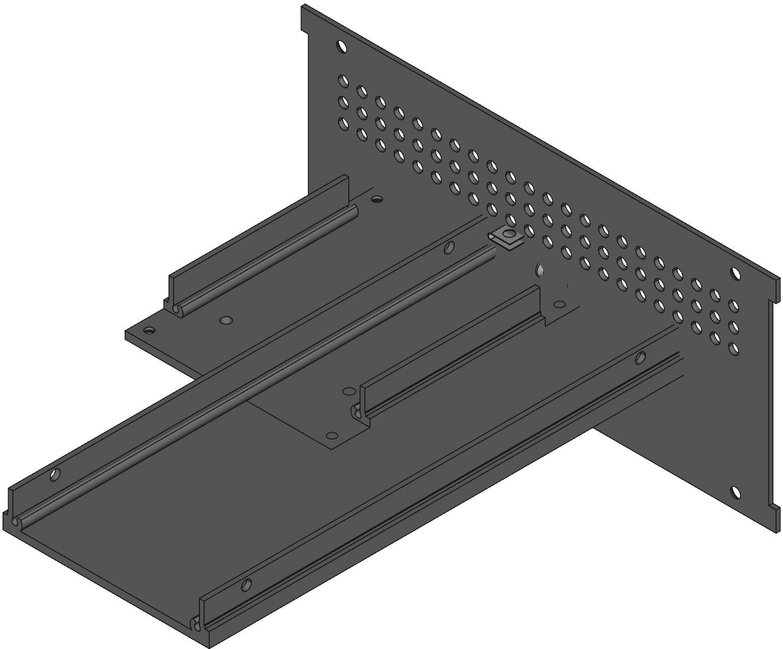 Hammond Manufacturing-RM2U0804VBK Kästen, Gehäuse und Gestelle Rack-Mounted Instrument Enclosure RM Series, Extruded Aluminum