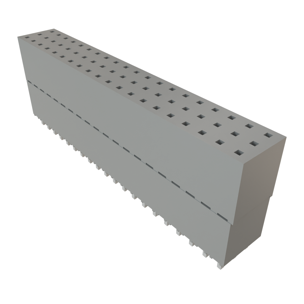 Samtec-ESQ-120-33-L-T Steckverbinderleisten und Leiterplattenbuchsen Conn Elevated Socket SKT 60 POS 2.54mm Solder ST Top Entry Thru-Hole Tube