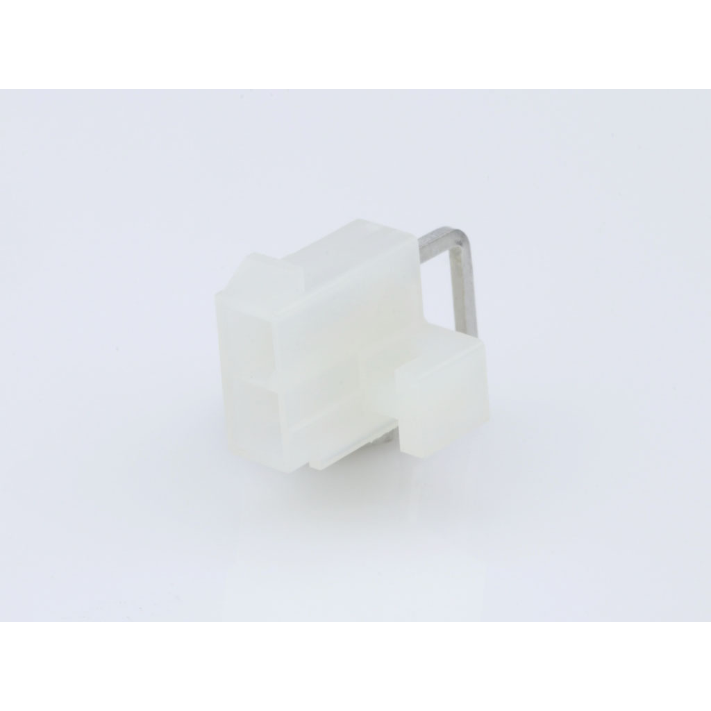 Molex-0039291028 Cabezales del conector y receptáculos PCB Conn Wire to Board HDR 2 POS Solder RA Side Entry Thru-Hole Mini-Fit Jr Bag