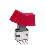 Switch Toggle (ON) OFF (ON) SPDT Paddle PC Pins 0.1A 28VAC 28VDC 0.4VA PC Mount with Bracket