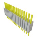 Conn Board Stacker HDR 17 POS 1.27mm Solder ST Thru-Hole Tube