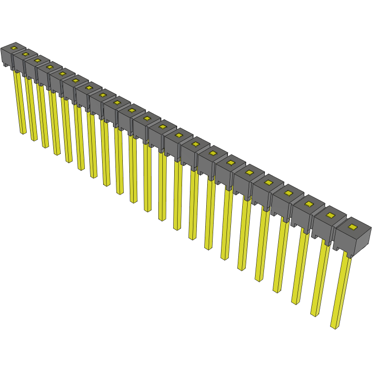 Samtec-MTSW-122-08-L-S-003 Piastre connettori e prese PCB Conn Unshrouded Header HDR 22 POS 2.54mm Solder ST Top Entry Thru-Hole Bulk