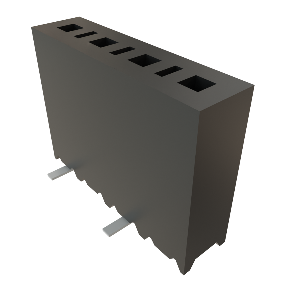 Samtec-SSM-104-S-SV Embases de raccordement et réceptacles PCB Conn Socket Strip SKT 4 POS 2.54mm Solder ST Top Entry SMD Tube