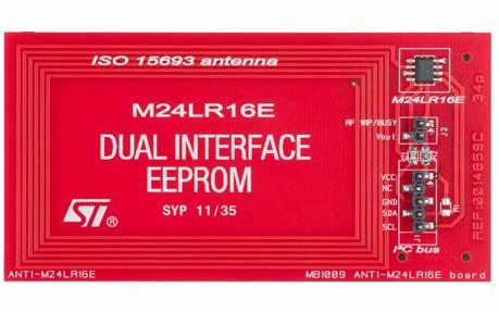 STMicroelectronics-ANT1-M24LR16E Cartes et kits de développement RF/sans fil ANT1-M24LR16E RF/Wireless Development Kit M24LR16E-R NFC/RFID Tag & Transponder Reference Design Board - Arrow.com