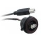 Bulgin Limited-PX0844/B/0M50/A Cable Assembly USB Cable Assembly USB 0.5m USB Type B to USB Type A RCP-RCP 28AWG USB Buccaneer®