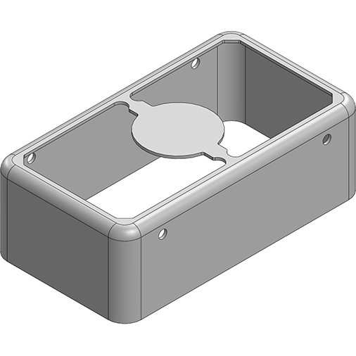 Masach Tech-MS293-20F-NS null 29.3 x 16.3 x 9.7mm Two-piece Drawn-Seamless RF Shield/EMI Shield FRAME (Nickel-Silver)