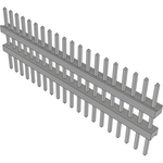 Conn Board Stacker HDR 20 POS 2mm Solder ST Top Entry Thru-Hole Bulk
