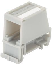 Panduit-CADIN1IG Connector Accessories Connector Accessories DIN Rail Adapter Straight Polycarbonate Gray