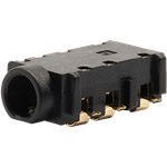 Conn 3.5MM Audio Jack RCP 4 POS Solder RA SMD 7 Terminal 1 Port T/R