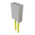 Conn Socket Strip SKT 2 POS 2.54mm Solder ST Top Entry Thru-Hole Bulk