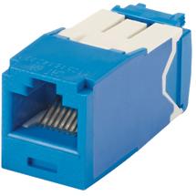 Panduit-CJ6X88TGBU-24 Connettore telefono e telecomunicazione Conn RJ-45 F 8 POS Crimp ST Cable Mount 8 Terminal 1 Port Cat 6a